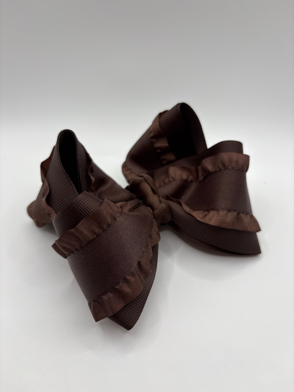 4” Solid Brown Ruffle