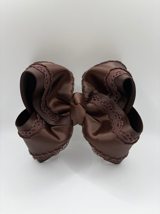 5” Brown Satin